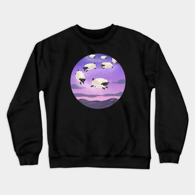 Floating Sheep Crewneck Sweatshirt by leanzadoodles